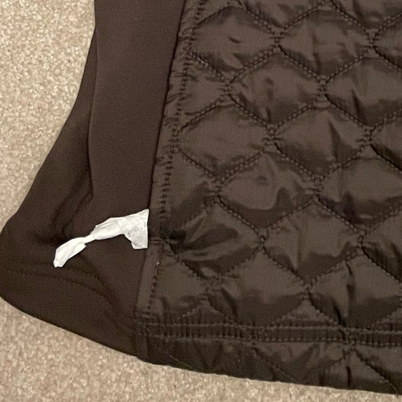 006.NEW L.L.Bean Thinsulate Quilted & Fleece Women's Vest-Chocolate Brown, Sz XL - Picture 4 of 6